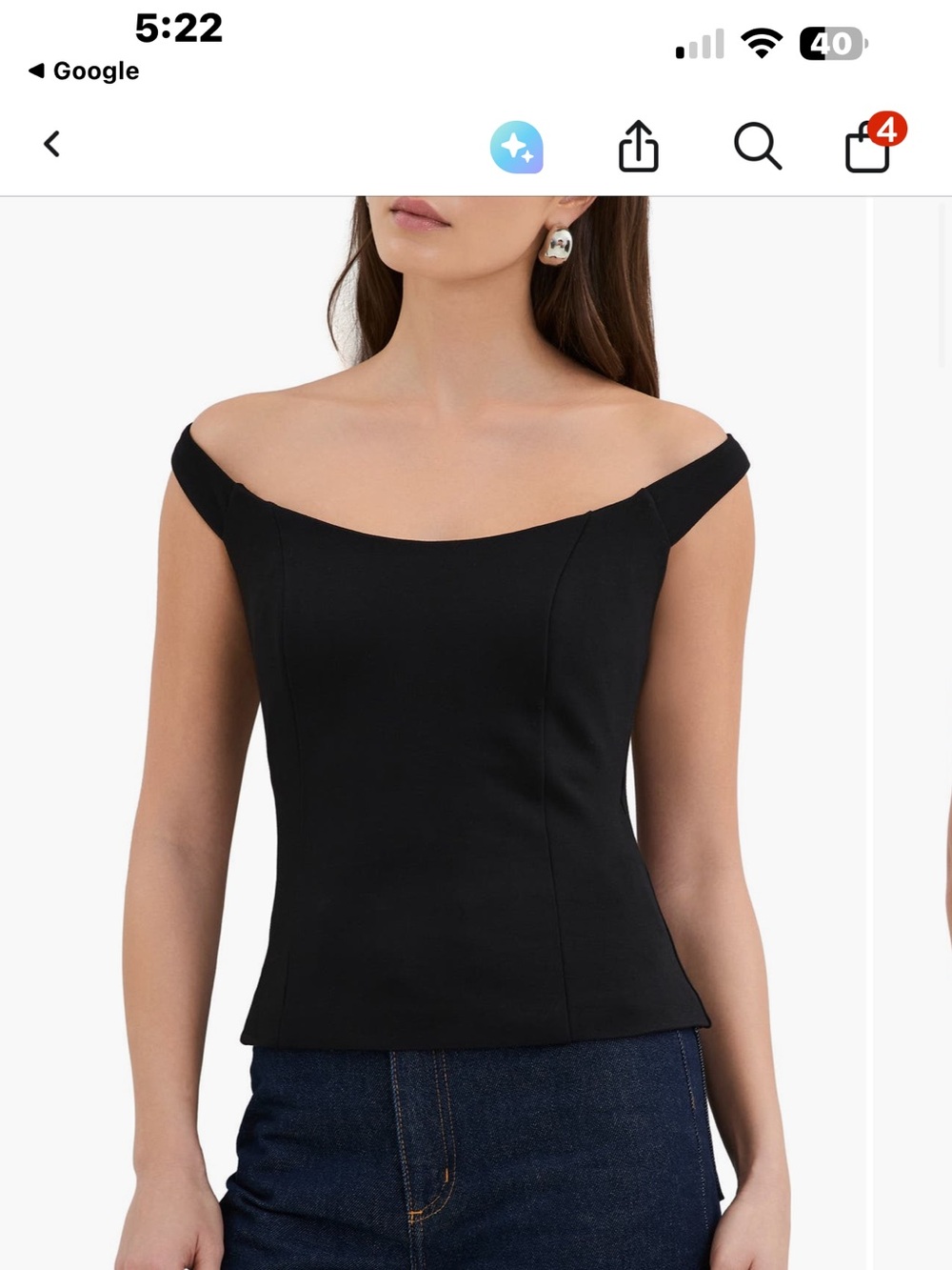Black Off-Shoulder - Picture 2 of 7